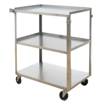 Shelf Carts, 3 Tiers, 17-5/8" W x 33" H x 27-1/8" D, 300 lbs. Capacity Canadian Safety Group Inc.