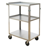 Shelf Carts, 3 Tiers, 15-3/4" W x 32" H x 24" D, 500 lbs. Capacity Canadian Safety Group Inc.