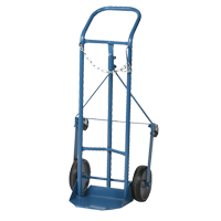 Professional Gas Cylinder Truck CC-1, Mold-on Rubber Wheels, 9" W x 7-1/4" L Base, 250 lbs. Canadian Safety Group Inc.