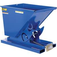 Self-Dumping Hopper, Steel, 1/2 cu.yd., Blue Canadian Safety Group Inc.
