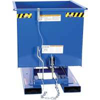 Self-Dumping Hopper, Steel, 1/2 cu.yd., Blue Canadian Safety Group Inc.