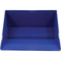 Self-Dumping Hopper, Steel, 3 cu.yd., Blue Canadian Safety Group Inc.