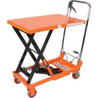 Hydraulic Scissor Lift Table, 27-1/2" L x 17-3/4" W, Steel, 330 lbs. Capacity Canadian Safety Group Inc.