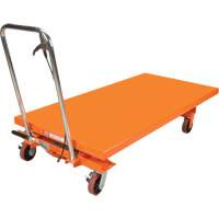 Hydraulic Scissor Lift Table, 63" L x 31-1/2" W, Steel, 1100 lbs. Capacity Canadian Safety Group Inc.
