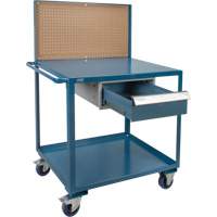 Chariot de service mobile, 2 Tiers, 24" la x 57" h x 40" p, Capacit&eacute; 1200 lb Canadian Safety Group Inc.
