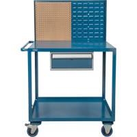 Chariot de service mobile, 2 Tiers, 24" la x 57" h x 40" p, Capacit&eacute; 1200 lb Canadian Safety Group Inc.