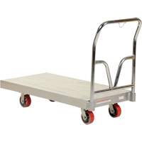 Chariot &agrave; plate-forme en aluminium, 24" la x 48" lo, 3600 lb cap, Roues Polyur&eacute;thane Canadian Safety Group Inc.