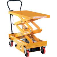 DC Powered Hydraulic Scissor Lift Elevating Cart, Steel, 39-3/4" L x 20-1/2" W, 1000 lbs. Capacity Canadian Safety Group Inc.
