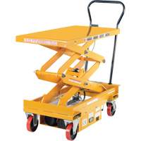 DC Powered Hydraulic Scissor Lift Elevating Cart, Steel, 39-3/4" L x 20-1/2" W, 1000 lbs. Capacity Canadian Safety Group Inc.