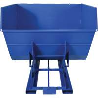 Self-Dumping Hopper, Steel, 4 cu.yd., Blue Canadian Safety Group Inc.