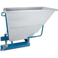 Self-Dumping Hopper, Polyethylene, 1-1/10 cu.yd, Grey Canadian Safety Group Inc.