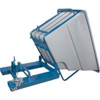 Self-Dumping Hopper, Polyethylene, 1-1/10 cu.yd, Grey Canadian Safety Group Inc.