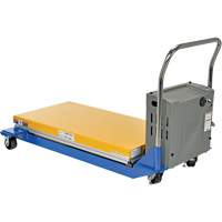 DC Powered & Manual Scissor Lift Table, Steel, 48" L x 24" W, 1000 lbs. Capacity Canadian Safety Group Inc.