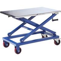 Manual Scissor Lift Table, 37" L x 23-1/2" W, Steel, 660 lbs. Capacity Canadian Safety Group Inc.
