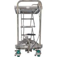 Manual Hydraulic Scissor Lift Table, 36-1/4" L x 19-3/8" W, Stainless Steel, 600 lbs. Capacity Canadian Safety Group Inc.