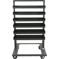 Chariot &agrave; cadre en A robuste &agrave; un c&ocirc;t&eacute; avec 6 plateaux &agrave; rebords, 38" x 25" x 63", Capacit&eacute; 2500 lb Canadian Safety Group Inc.