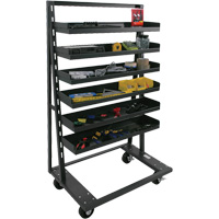 Chariot &agrave; cadre en A robuste &agrave; un c&ocirc;t&eacute; avec 6 plateaux &agrave; rebords, 38" x 25" x 63", Capacit&eacute; 2500 lb Canadian Safety Group Inc.