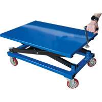 Manual Scissor Lift Table, 37-3/8" L x 23-5/8" W, Steel, 660 lbs. Capacity Canadian Safety Group Inc.