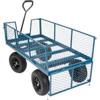 Wagon avec c&ocirc;t&eacute;s rabattables, 24" la x 48" la x Capacit&eacute; 800 lb Canadian Safety Group Inc.