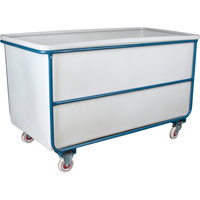 Chariot-caisse &agrave; parois droites, Poly&eacute;thyl&egrave;ne blanc, 57" lo x 34" la x 33" h, Volume 22 pi³, Capacit&eacute; 1000 lb Canadian Safety Group Inc.
