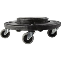Brute&reg; Dolly, Polyethylene, Black, Fits: 20 - 55 US Gal. Canadian Safety Group Inc.