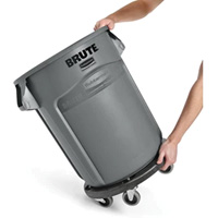 Brute&reg; Dolly, Polyethylene, Black, Fits: 20 - 55 US Gal. Canadian Safety Group Inc.