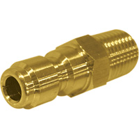 1/4" Male Brass Plated Quick Disconnect Plug Canadian Safety Group Inc.