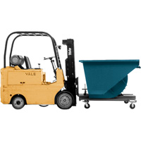 Self-Dumping Hopper, Steel, 1/2 cu.yd., Blue Canadian Safety Group Inc.