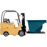 Self-Dumping Hopper, Steel, 3/4 cu.yd., Blue Canadian Safety Group Inc.
