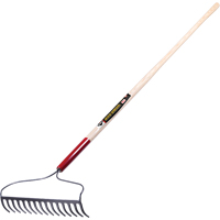 Pro Bow Rake, Wood Handle, 60" L, 16" Blade, 15 Tines Canadian Safety Group Inc.