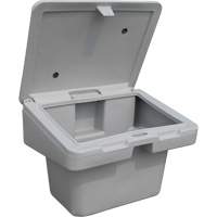 Contenants pour sel & sable SOS, Avec Moraillon, 30" x 24" x 24", 5,5 pi³, Gris Canadian Safety Group Inc.