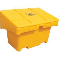 Contenants pour sel & sable SOS, Avec Moraillon, 42" x 29" x 30", 11 pi³, Jaune Canadian Safety Group Inc.