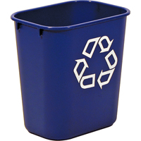 Contenant de recyclage, De bureau, Plastique, 13-5/8 pintes US Canadian Safety Group Inc.