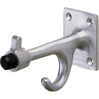 Crochet & butoir, rebord de 1 1/2" la x 2" h, en saillie de 3 3/4" du mur Canadian Safety Group Inc.