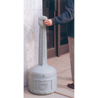 Cendriers Smoker's Cease-Fire, Sur pied, Plastique, Capacit&eacute; 4 gal. US, Hauteur 38-1/2" Canadian Safety Group Inc.