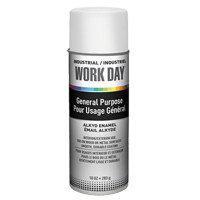 Industrial Work Day Paint, White, Gloss, 10 oz., Aerosol Can Canadian Safety Group Inc.