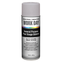 Peinture industrielle Work Day, Gris, Tr&egrave;s mat, 10 oz, Canette a&eacute;rosol Canadian Safety Group Inc.