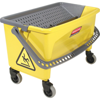 Microfibre Press Wring Buckets, Down Press, 10.75 US Gal. (43 Quart), Yellow Canadian Safety Group Inc.