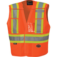 6930 Drop Shoulder Tear-Away Safety Vest, High Visibility Orange, Large/X-Large, Polyester Canadian Safety Group Inc.