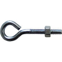 Eye Bolt, 3/8" Dia., 6" L, Zinc Plated Canadian Safety Group Inc.
