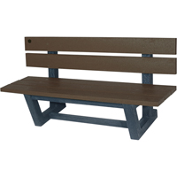 Bancs de parc d'ext&eacute;rieur, Plastique recycl&eacute;, 72" lo x 23-3/16" la x 29-13/16" h, Ombre Canadian Safety Group Inc.
