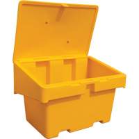 Salt Sand Container SOS, With Hasp, 48" x 33" x 34", 18.5 cu. Ft., Yellow Canadian Safety Group Inc.