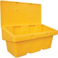 Contenants pour sel & sable SOS, Avec Moraillon, 72" x 36" x 36", 36 pi³, Jaune Canadian Safety Group Inc.