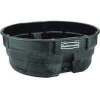 Stock Tank, 69" D x 63.25" W x 25" H, 2500 lbs. Capacity, Black Canadian Safety Group Inc.