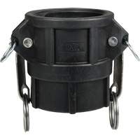 Cam & Groove Coupler, Polypropylene, Type D, 3", Female NPT, 60 PSI Canadian Safety Group Inc.