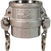 EZ Boss-Lock Cam & Groove Coupler, Stainless Steel, Type D, 1", Female NPT, 250 PSI Canadian Safety Group Inc.