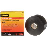 Scotch&reg; Professional Grade Linerless Rubber Splicing Tape, 50.8 mm (2") W x 9 m (30') L, 30 mils, Black Canadian Safety Group Inc.