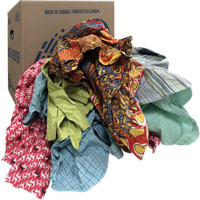 Chiffons d'essuyage, M&eacute;lange de couleurs, 10 lb Canadian Safety Group Inc.