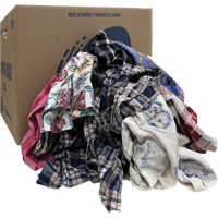 S&eacute;lection de chiffons d'essuyage, Flanelle, M&eacute;lange de couleurs, 20 lb Canadian Safety Group Inc.