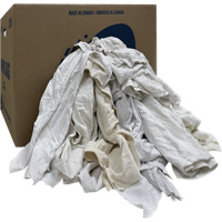 Boîte de chiffons d'essuyage, Ganzie, Blanc, 20 lb Canadian Safety Group Inc.